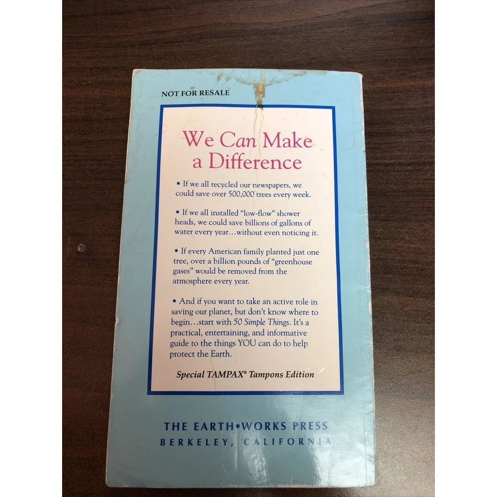 50 Simple Things You Can Do To Save The Earth The‎ Earth Works Group PB 1991
